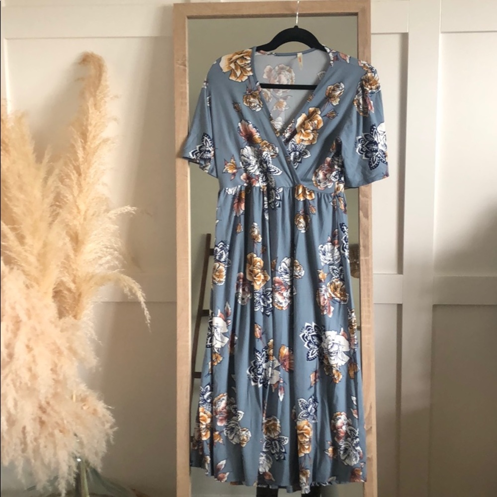 Midi floral dress